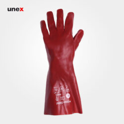 دستکش ضد اسید بلند پوشا 6 جفت رنگ قرمز