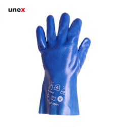 دستکش ضد حلال پوشا کوتاه 6 جفت رنگ آبی