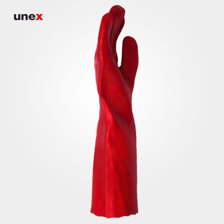 دستکش ضد اسید بلند ماهان رنگ قرمز