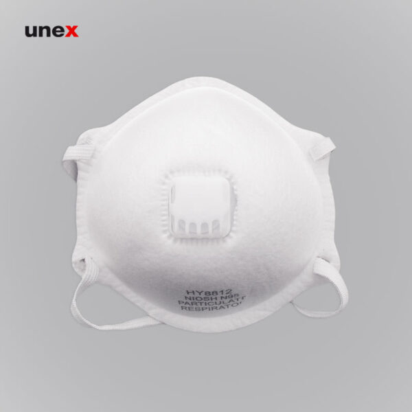 ماسک تنفسی سوپاپ دار ان نود و پنج - N95 ، ماسک تنفسی ، رنگ سفید