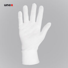 دستکش ضد حساسیت زنانه ۲۰۰ گرم  پارچه ای رنگ سفید