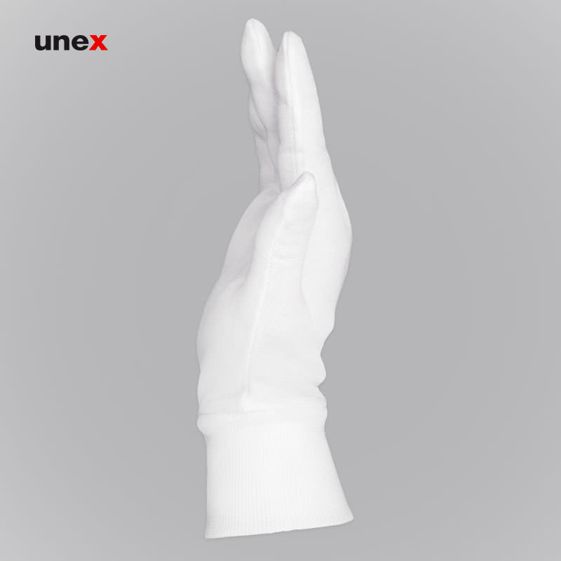 دستکش ضد حساسیت زنانه ۲۰۰ گرم پارچه ای رنگ سفید