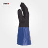دستکش ضد حلال UVEX RUBIFLEX 5 رنگ آبی مشکی