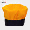 کلاه پفکی سرآشپز یونکس رنگ زرد مشکی