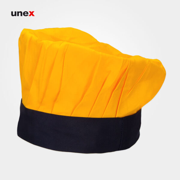 کلاه پفکی سرآشپز یونکس رنگ زرد مشکی