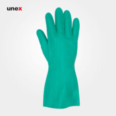 دستکش ضد حلال SPC نیتریلی رنگ سبز