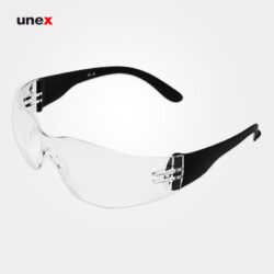 عینک ایمنی اپتیک مدل SL-B UV400 رنگ سفید 12 عددی