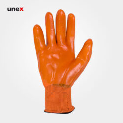 دستکش ضد برش ژله ای بامینو سیفتی 12 جفت رنگ نارنجی