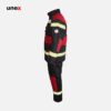 لباس عملیاتی آتش نشانی یونکس هارنس دار مشکی قرمز