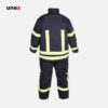 لباس عملیاتی آتش نشانی یونکس طرح PBI سرمه ای